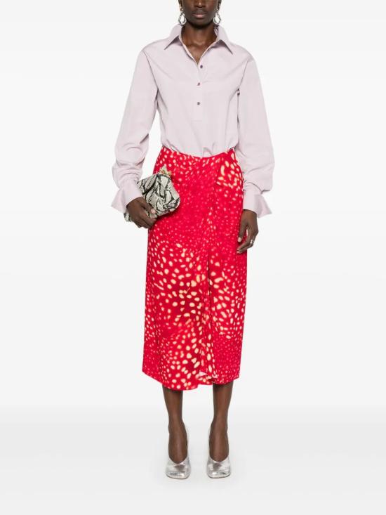 25SS 드리스 반 노튼 스커트 2510108001013 RED 352 - DRIES VAN NOTEN