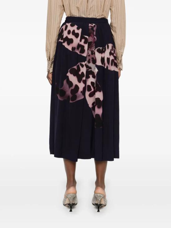 25SS 드리스 반 노튼 미디 스커트 2510108201015 NAVY 509 - DRIES VAN NOTEN