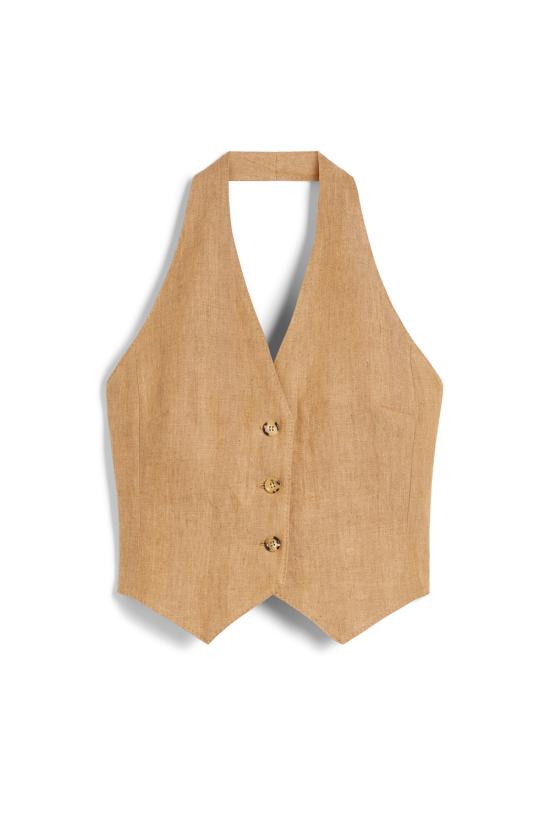 25SS 막스마라 베스트 2511151012600 001 Leather Brown