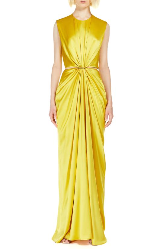 25SS 막스마라 미디 원피스 2511221024600 010 Yellow - MAX MARA