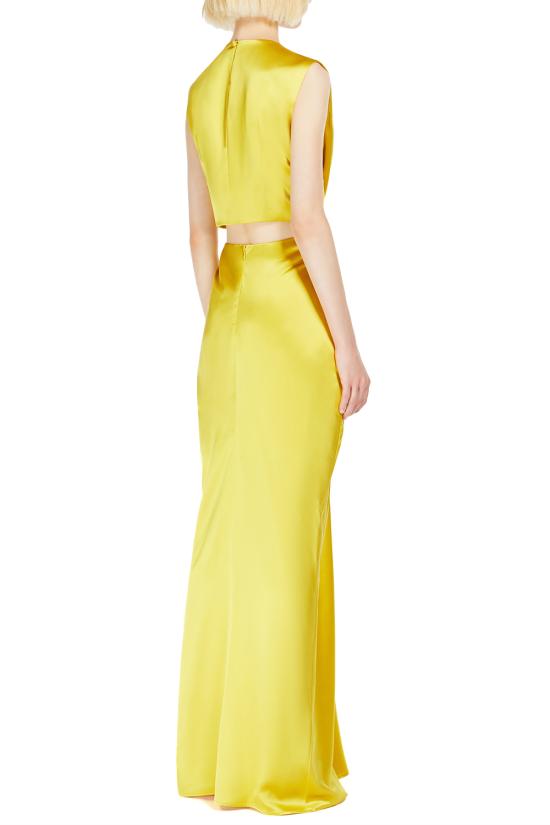 25SS 막스마라 미디 원피스 2511221024600 010 Yellow - MAX MARA