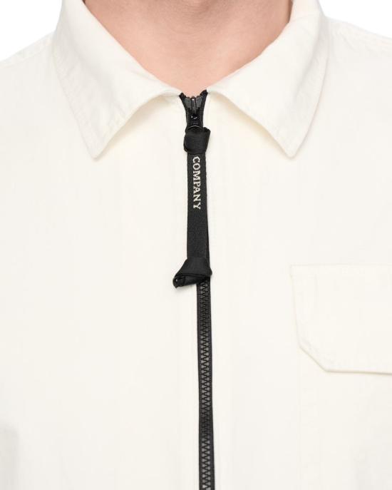 25SS 씨피 컴퍼니 자켓 18CMOS124A110143G103 GAUZE WHITE DOM - C.P. COMPANY