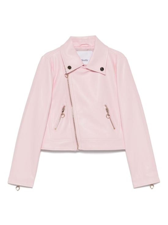 25SS 루루 바이 미스 그랜트 / 여아 주니어 폭스 레더 자켓 LL3590 ROSA BPG