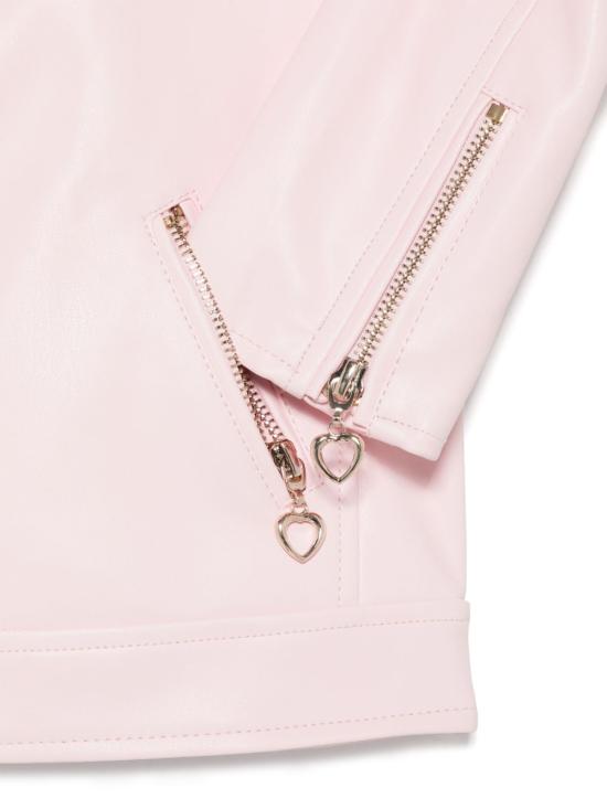 25SS 루루 바이 미스 그랜트 / 여아 주니어 폭스 레더 자켓 LL3590 ROSA BPG - LU LU BY MISS GRANT