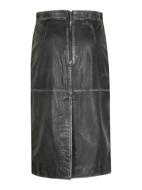 25FW 파로쉬 미디 스커트 D620693813 Black - PAROSH