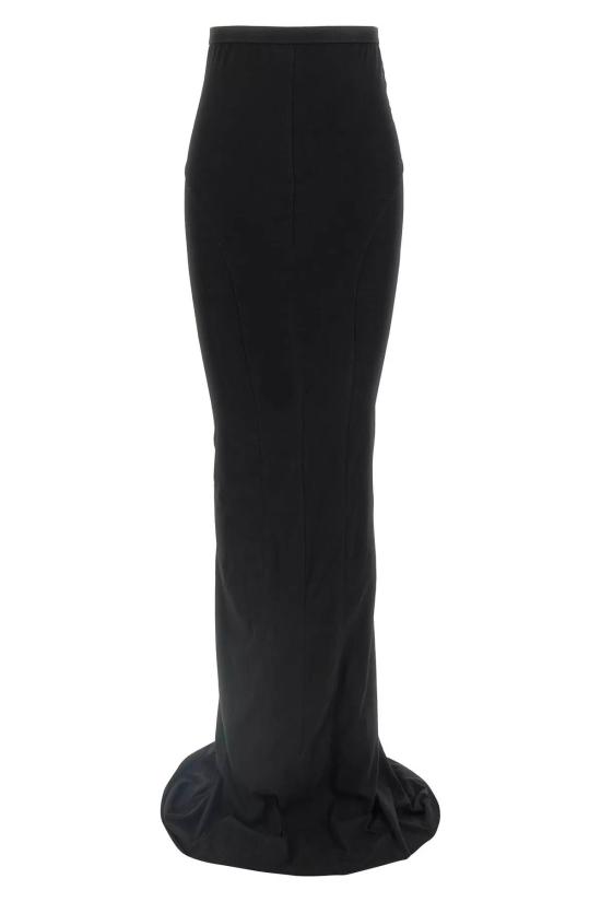 25SS 릭 오웬스 롱 스커트 RO01E7378JA 09 Black