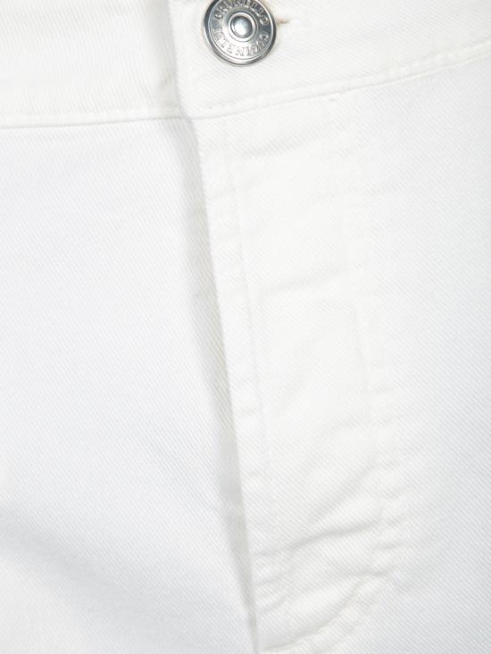 25SS 브루넬로 쿠치넬리 스트레이트 팬츠 M277PD3210 C7210 White - BRUNELLO CUCINELLI