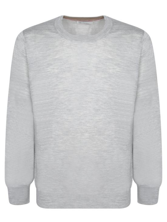 25SS 브루넬로 쿠치넬리 캐시미어 실크 스웨터 M2300100 CD408 Grey
