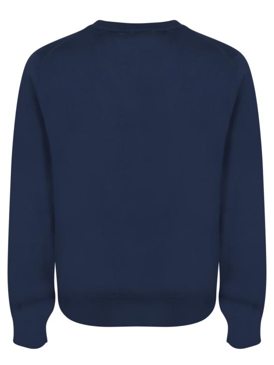 25SS 브루넬로 쿠치넬리 풀오버 니트 M2900100 CQT58 Blue - BRUNELLO CUCINELLI