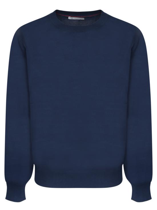 25SS 브루넬로 쿠치넬리 풀오버 니트 M2900100 CQT58 Blue