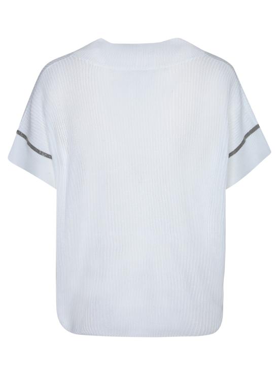 25SS 브루넬로 쿠치넬리 스웨터 MOA718812 C159 White - BRUNELLO CUCINELLI