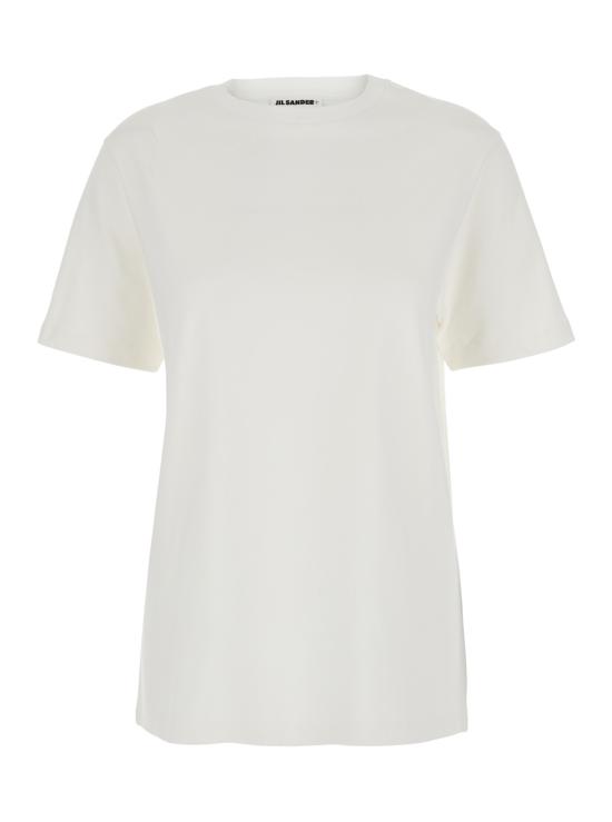 25SS 질샌더 반팔 티셔츠 J40GC0142J20103102 White