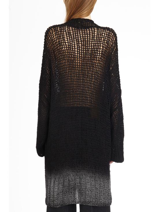 25SS 토탈리 오뜨 가디건 LS04NEROSPRAYARGENTO Black - TOTALLY HAUTE
