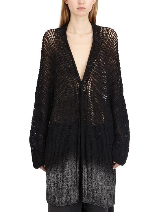25SS 토탈리 오뜨 가디건 LS04NEROSPRAYARGENTO Black