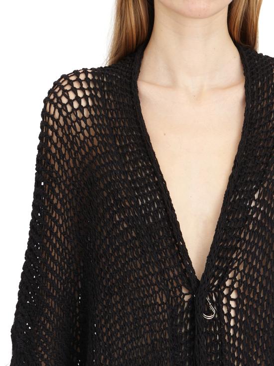 25SS 토탈리 오뜨 가디건 LS04NEROSPRAYARGENTO Black - TOTALLY HAUTE