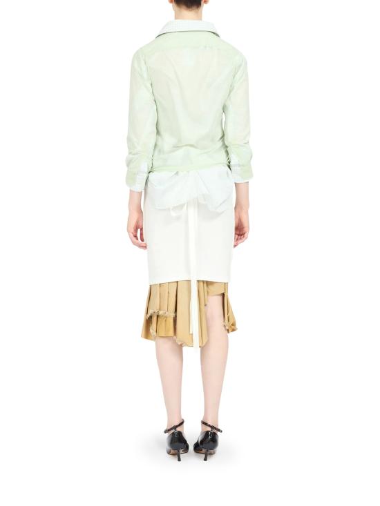 25SS 마르지엘라 셔츠 S51DT0016MTJ024688 PALE GREEN AND LIGHT GREEN WHITE Green - MAISON MARGIELA
