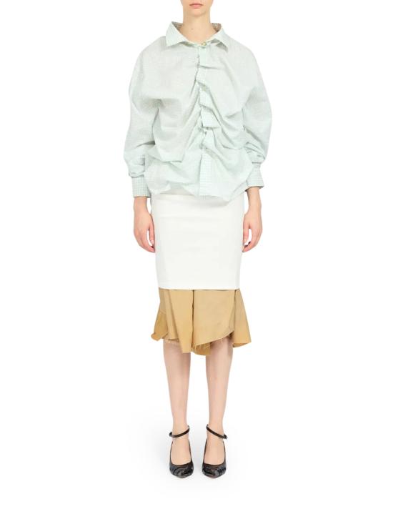 25SS 마르지엘라 셔츠 S51DT0016MTJ024688 PALE GREEN AND LIGHT GREEN WHITE Green - MAISON MARGIELA