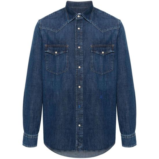  야콥코헨 데님 셔츠 UC002 T9734 783D Blue