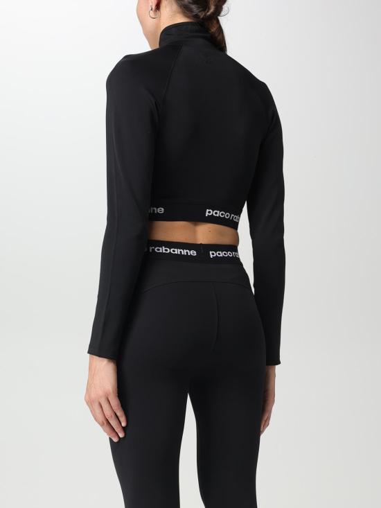  파코라반 긴팔 티셔츠 23AJTO609PA0092 P001 Black - PACO RABANNE