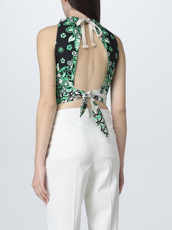  레드발렌티노 민소매 티셔츠 2R0AED906SM 505 Green - RED VALENTINO