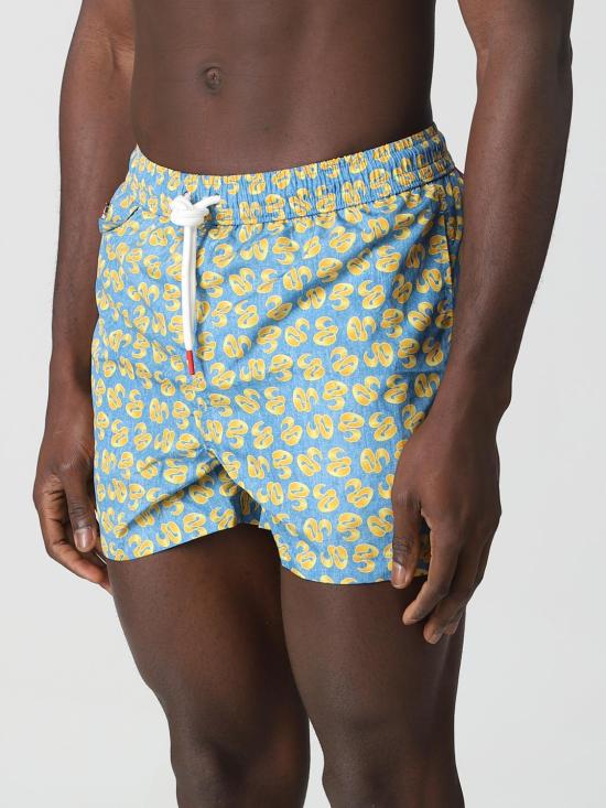  키톤 스윔팬츠 UCOM03XB6009 96 Gnawed Blue - KITON