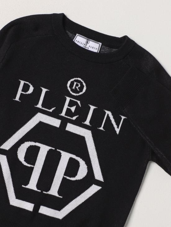 25FW [키즈] 필립 플레인 풀오버 2RW000LHE46 60100 Black - PHILIPP PLEIN