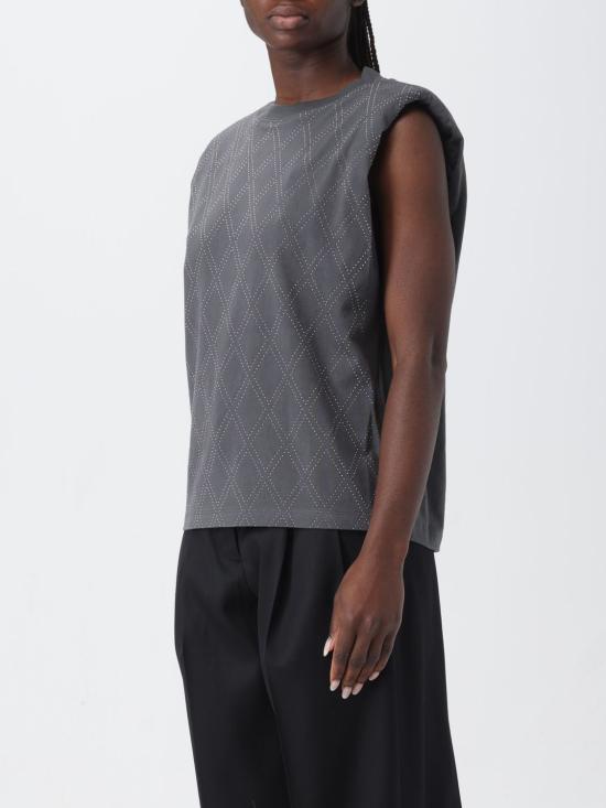  골든구스 민소매 티셔츠 GWP01449P00144660318 Grey - GOLDEN GOOSE