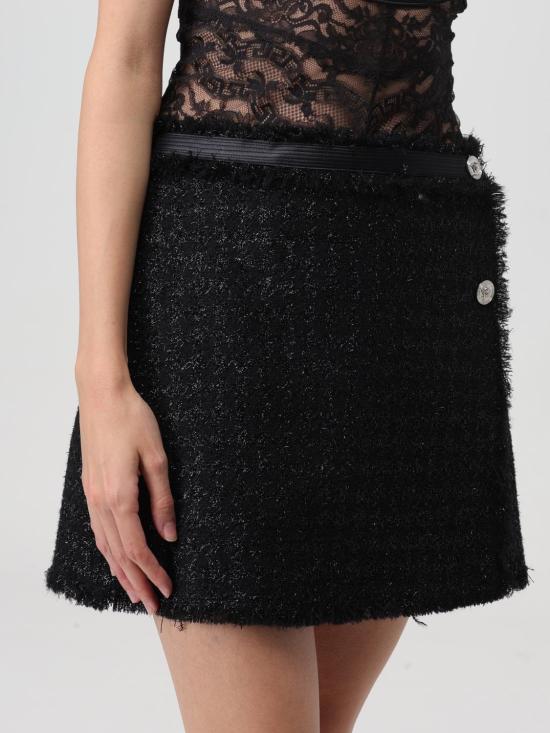 25FW 베르사체 숏 스커트 10109151A06545 1B000 Black - VERSACE