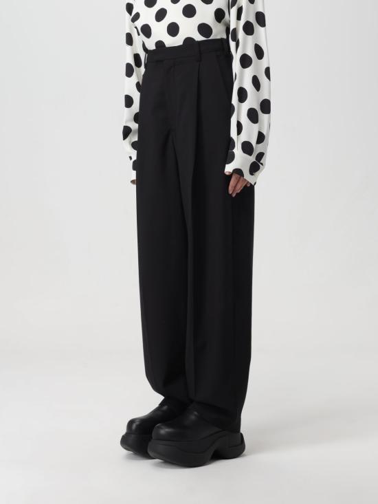 25FW 마르니 스트레이트 팬츠 PAMA0449U0TW839 00N99 Black - MARNI