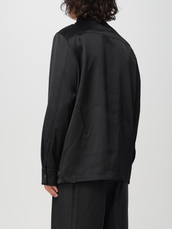 25FW 질샌더 긴팔 셔츠 J21DL0196J65112 001 Black - JIL SANDER