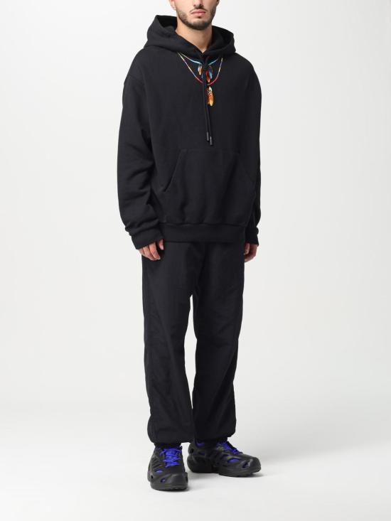 25FW 컨트리 오브 밀란 긴팔 티셔츠 CMBB040C99FLE002 1025 Black 1 - COUNTY OF MILAN