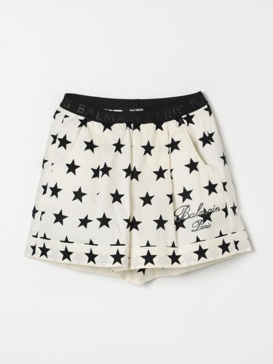 25FW [키즈] 발망 쇼츠/버뮤다 BU6D29P0431 102NE Yellow Cream