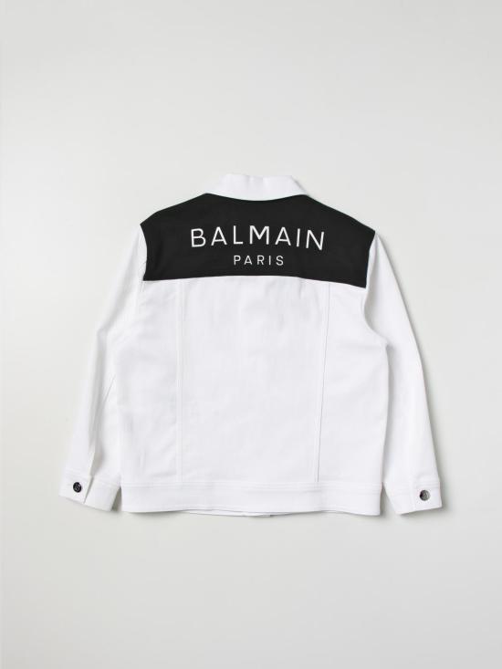 25FW [키즈] 발망 캐주얼 자켓 BS2P17D0039 100NE White - BALMAIN