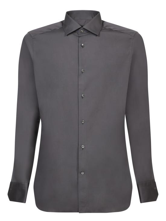 25FW 에르메네질도제냐 긴팔 셔츠 801059A8 9MS0MT 022 Grey