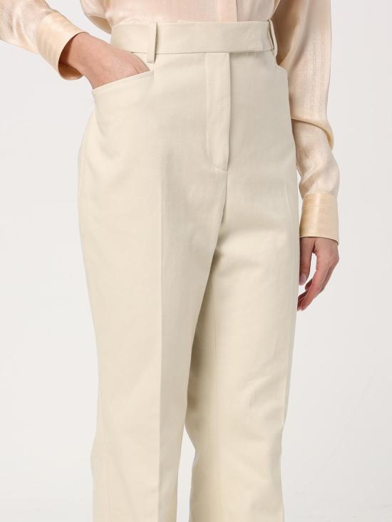 25FW 톰포드 스트레이트 팬츠 PAW589FAX1316 AW027 White - TOMFORD