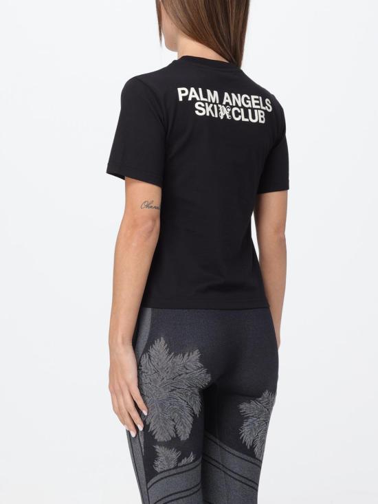 25FW 팜앤젤스 반팔 티셔츠 PWAA044R24JER002 1001 Black - PALM ANGELS