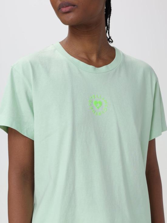 25FW 스텔라 맥카트니 반팔 티셔츠 6J02733SPY53 3442 Green - STELLA MCCARTNEY