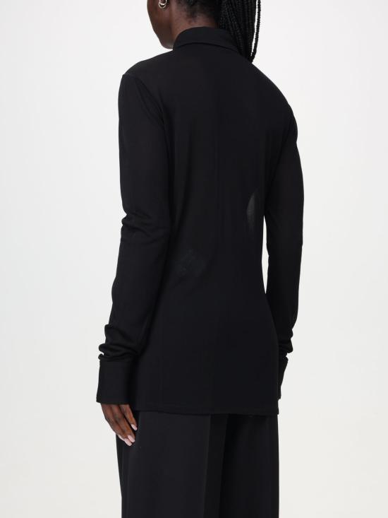  생로랑 블라우스 773498Y5I35 1000 Black - SAINT LAURENT