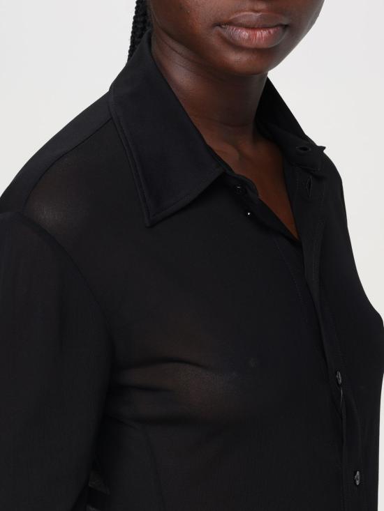  생로랑 블라우스 773498Y5I35 1000 Black - SAINT LAURENT