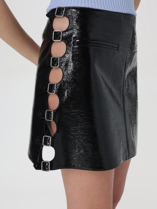 25FW 쿠레쥬 숏 스커트 224CJU169VY0014 9999 Black - COURREGES