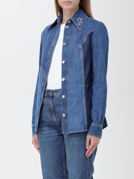  에트로 셔츠 118319571 0200 Blue - ETRO