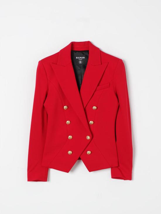 24FW [키즈] 발망 캐주얼 자켓 BV2A84J0371 414OR Red