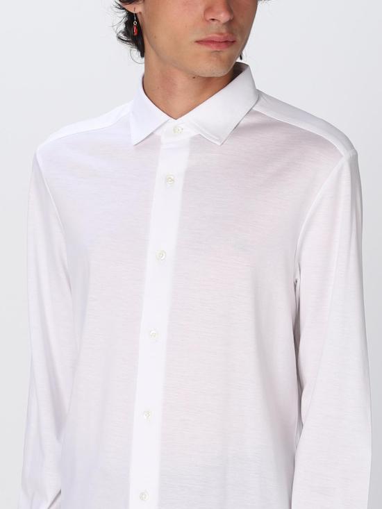 25FW 엠포리오 아르마니 긴팔 셔츠 8N1CG11JUVZ 0100 White - EMPORIO ARMANI