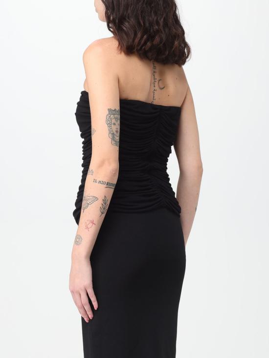  생로랑 민소매 티셔츠 753703Y5F63 1000 Black - SAINT LAURENT