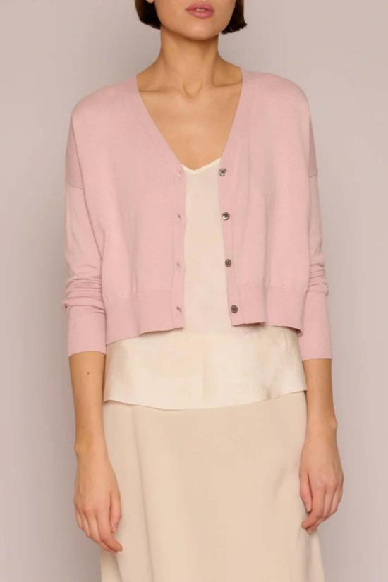  오가닉 바이 존 패트릭 가디건 존 패트릭 오가닉 크롭 카디 컴피 핑크 - ORGANIC BY JOHN PATRICK