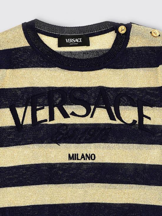 25FW [키즈] 베르사체 풀오버 10137781A09685 2U500 Striped - VERSACE