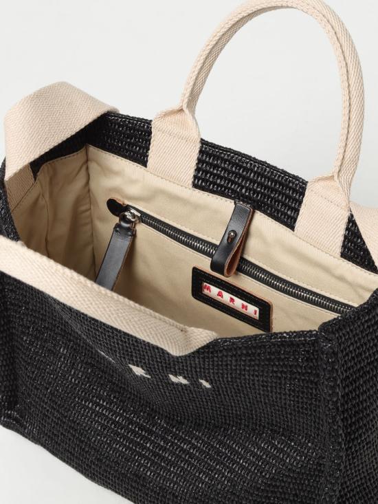 26SS 마르니 토트백 SHMP0077U0P3860 Z1Q44 Black - MARNI
