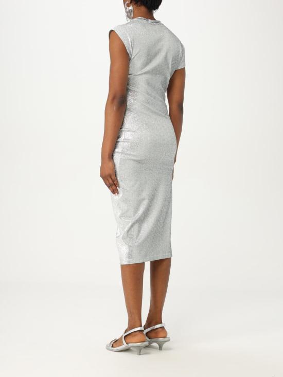 25FW 파코라반 미디 원피스 20PJRO007VI0222 P040 Silver - PACO RABANNE