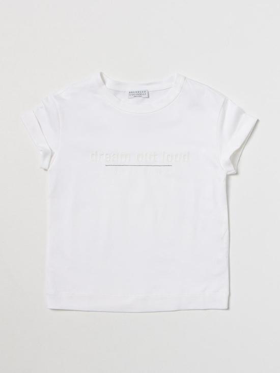 25FW [키즈] 브루넬로 쿠치넬리 티셔츠 B0A45T232 C159 White
