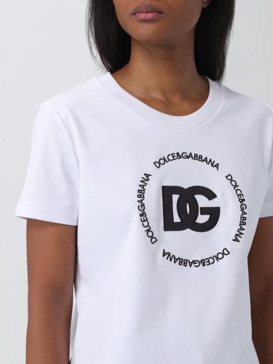 25FW 돌체앤가바나 반팔 티셔츠 F8T00ZGDB5U W0800 White - DOLCE & GABBANA